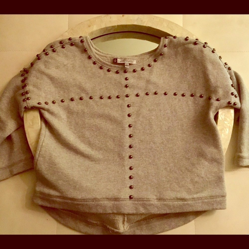 Shimmery beaded sweatshirt